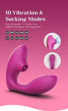 Load image into Gallery viewer, Oga - 2 in 1 sucking vibrator